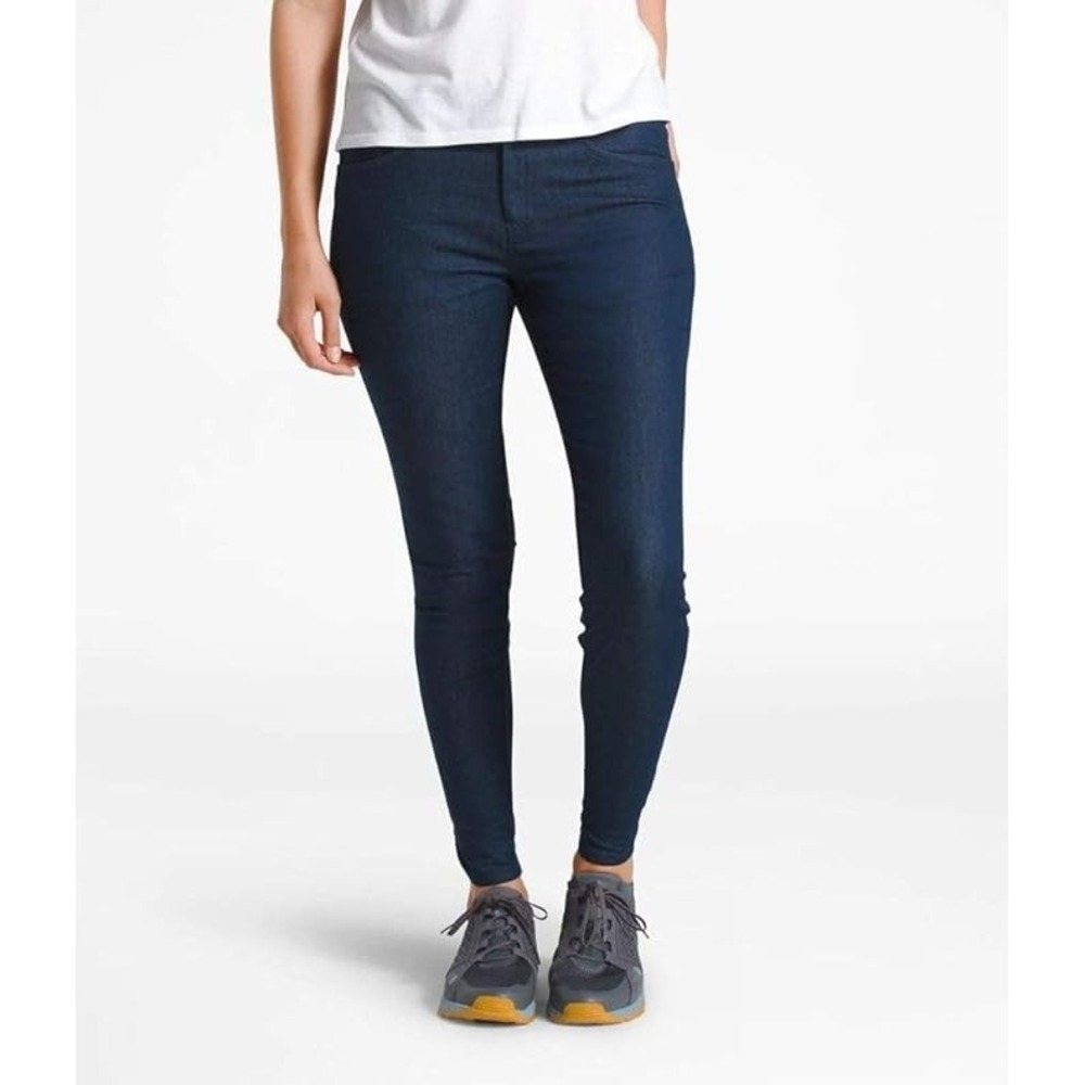 The North Face Slim Pants Women 8 Urban Navy Straight Leg Active Outdoor